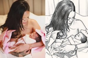 Read more about the article Rihanna posts her baby daughter’s first Instagram photo