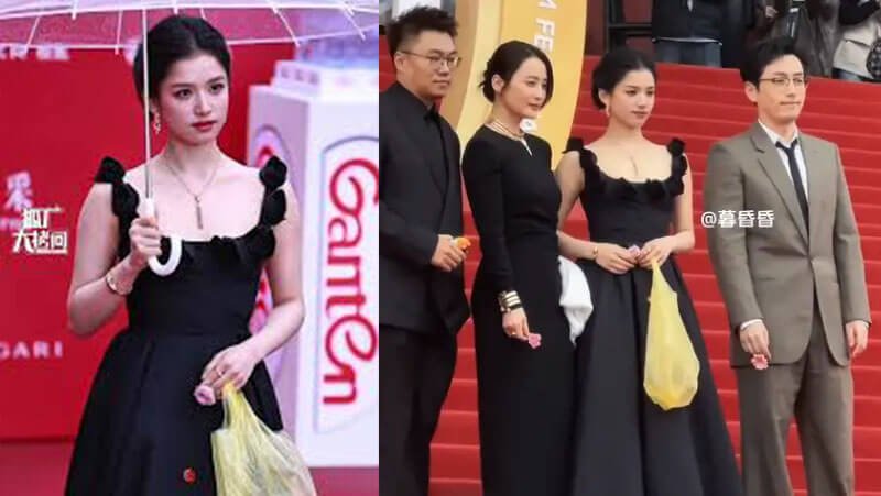 Zhang Jingyi Yellow Plastic Bag