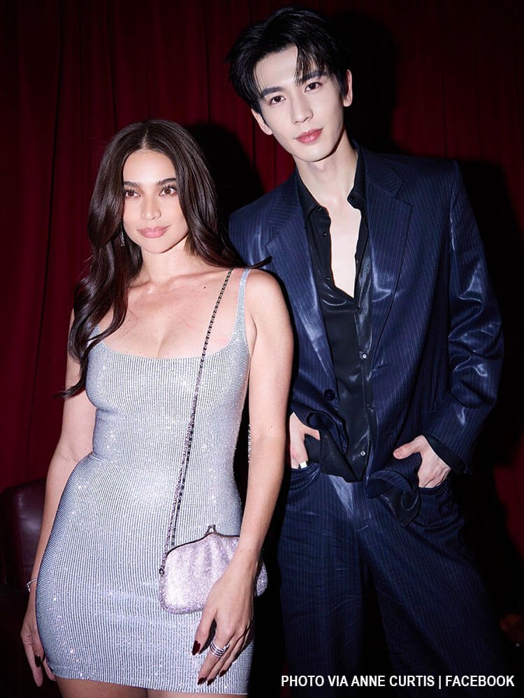 Zhang Linghe and Anne Curtis